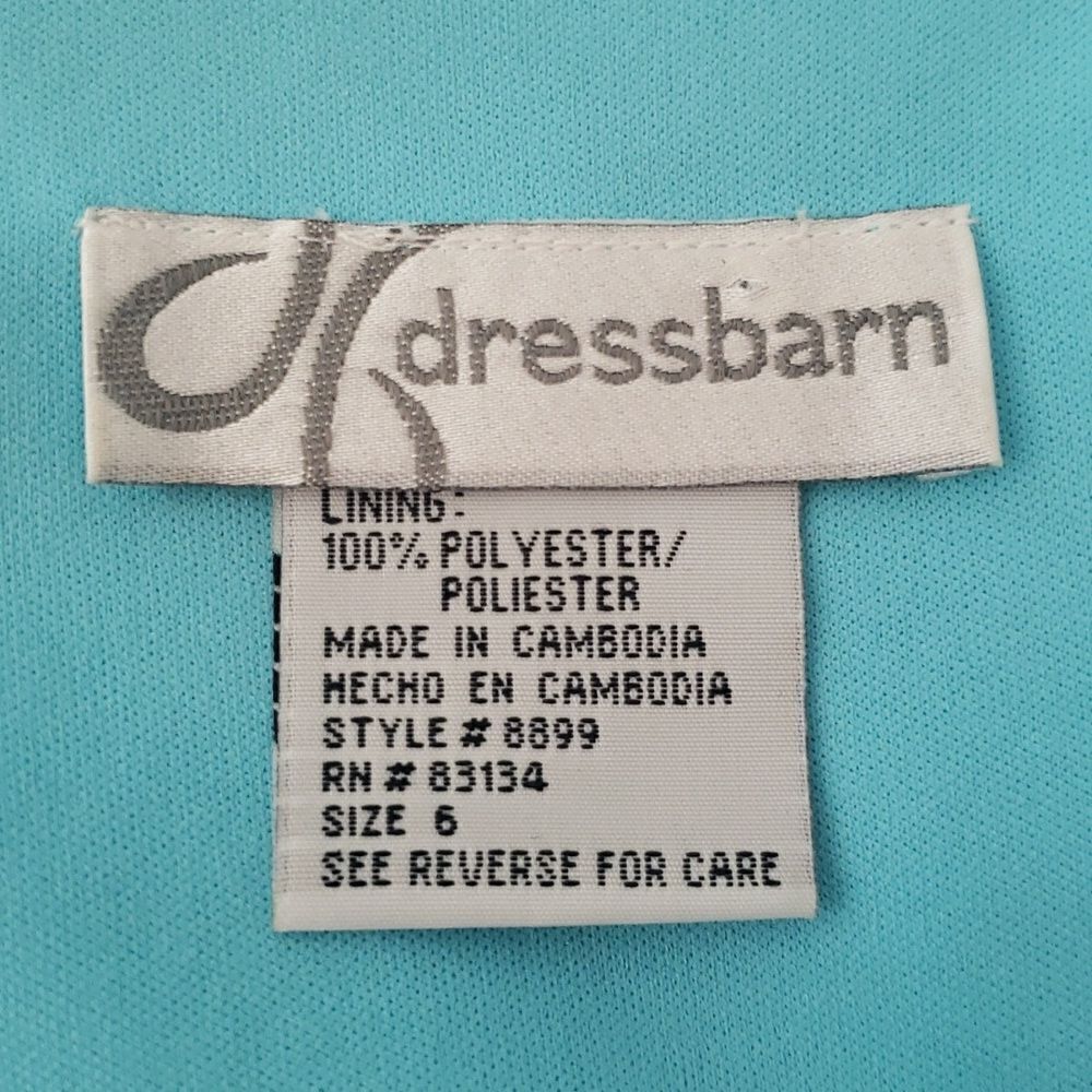 Lovely Dressbarn Blue Yellow Floral Formal Dress Sz 6 - Picture 6 of 8